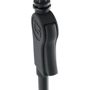 Microphone Stand with 12" Weighted Base and Deluxe Soft Grip Height Adjustment